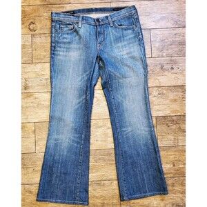 Citizens of Humanity Blue Ingrid #002 Stretch Low Waist Flair Jeans fits 31 x 28